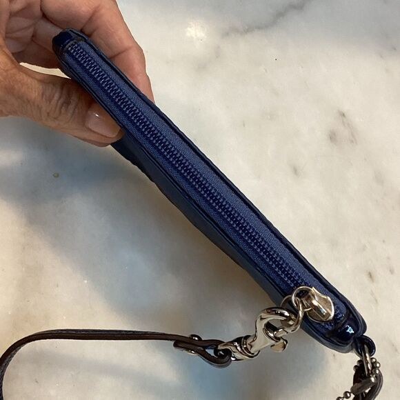 Coach Signature Logo Medallion Wristlet Clutch - Picture 10 of 13